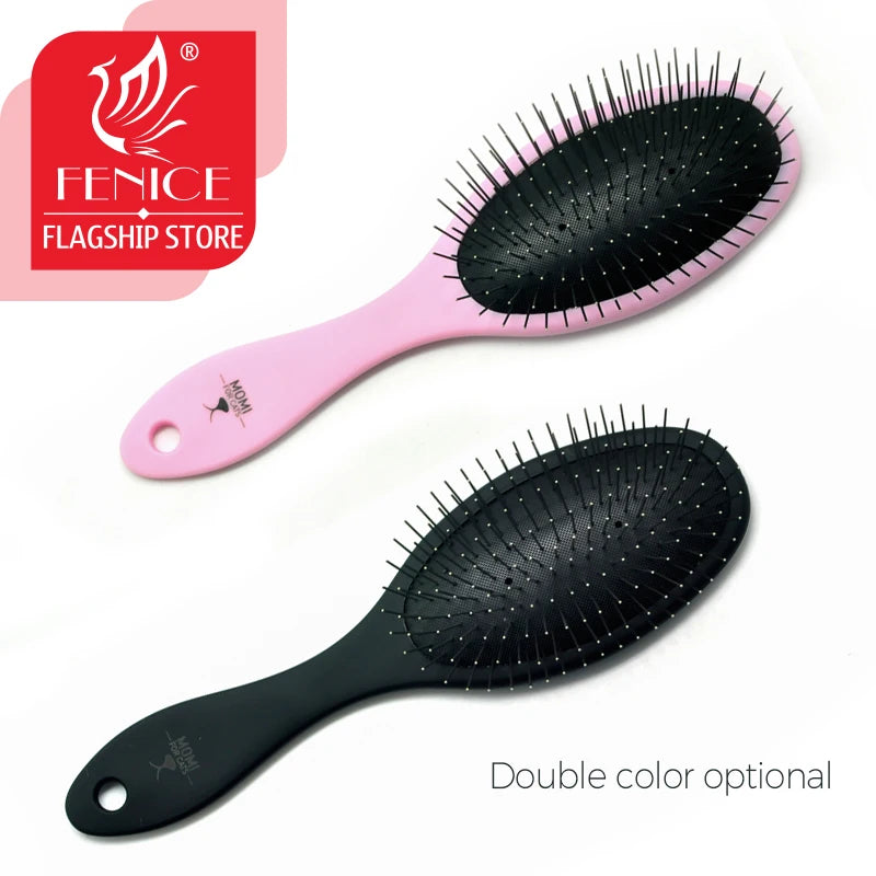 Fenice Pet Hair Trimmer Comb Dog Cat Grooming Supply Brush Slicker Tool Open Knot Steel Needle Comb Long Hair Pet  Brush