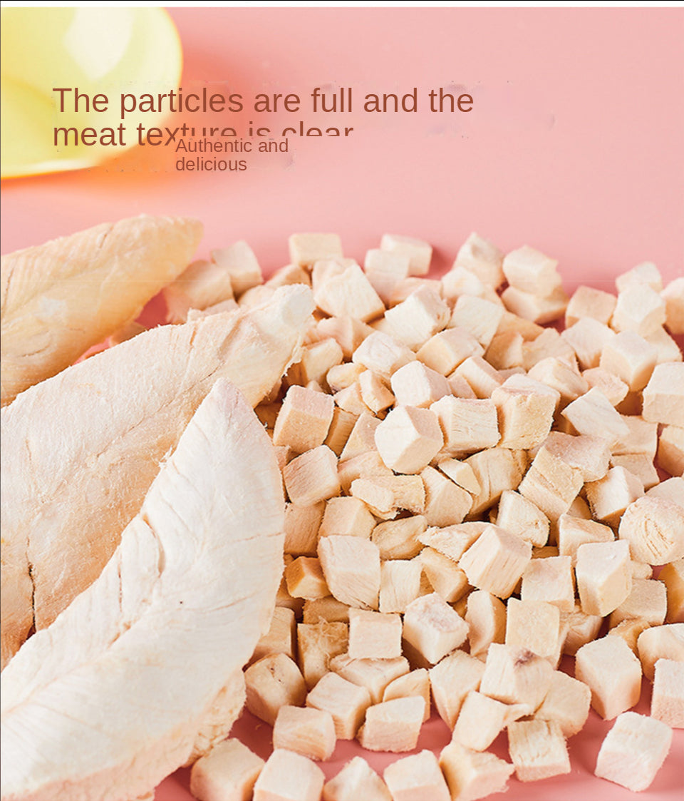 Cat snacks pet freeze-dried 500g freeze-dried barrel chicken chicken breast quail spring fish raw