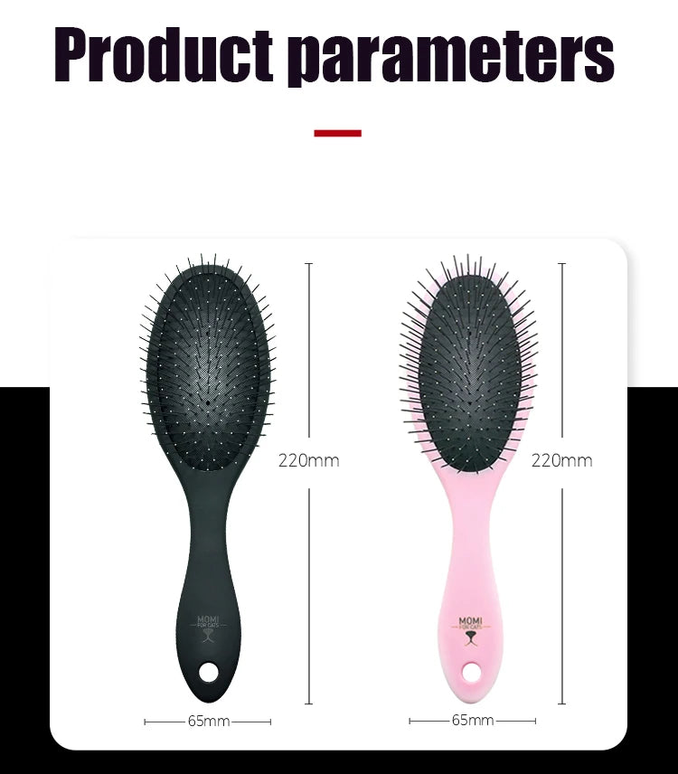 Fenice Pet Hair Trimmer Comb Dog Cat Grooming Supply Brush Slicker Tool Open Knot Steel Needle Comb Long Hair Pet  Brush