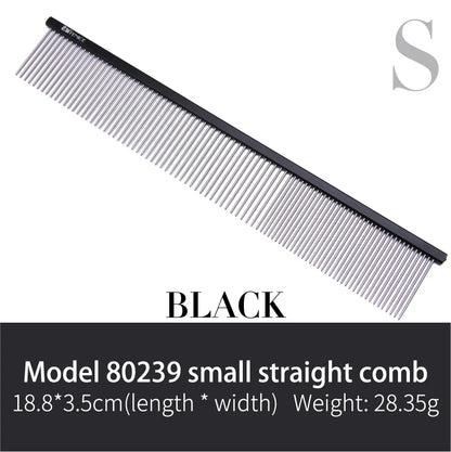Fenice Metal Comb for Dogs Stainless Steel Pet Dog Cat Pin Comb Hair Brush Hairbrush Flea Comb Pets Acessorios Pet Grooming