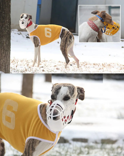 Pet Dog Muzzle Breathable Basket Muzzles Large Dogs Stop Biting Barking Chewing For Greyhound Gree Whippet Dogs supplies