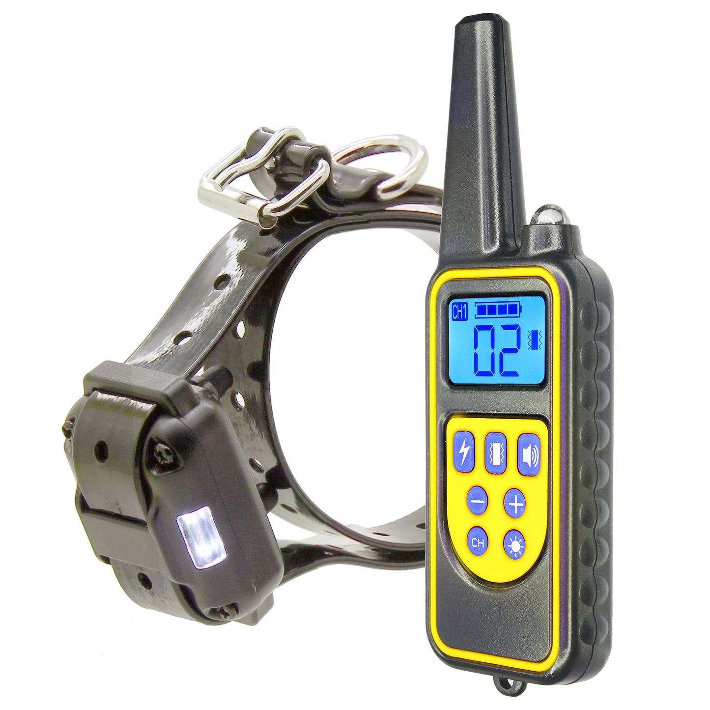 H880 Remote Control Electric Dog Training Collar Pet Waterproof Rechargeable with LCD Display for Shock Vibration Sound 433 Mhz
