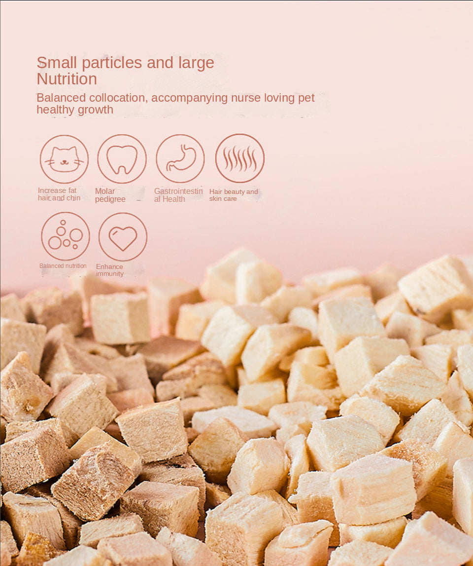 Cat snacks pet freeze-dried 500g freeze-dried barrel chicken chicken breast quail spring fish raw