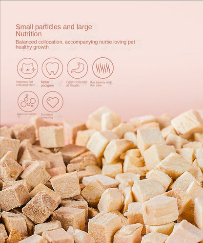 Cat snacks pet freeze-dried 500g freeze-dried barrel chicken chicken breast quail spring fish raw