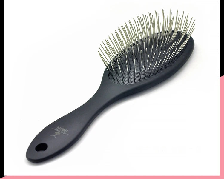 Fenice Pet Hair Trimmer Comb Dog Cat Grooming Supply Brush Slicker Tool Open Knot Steel Needle Comb Long Hair Pet  Brush