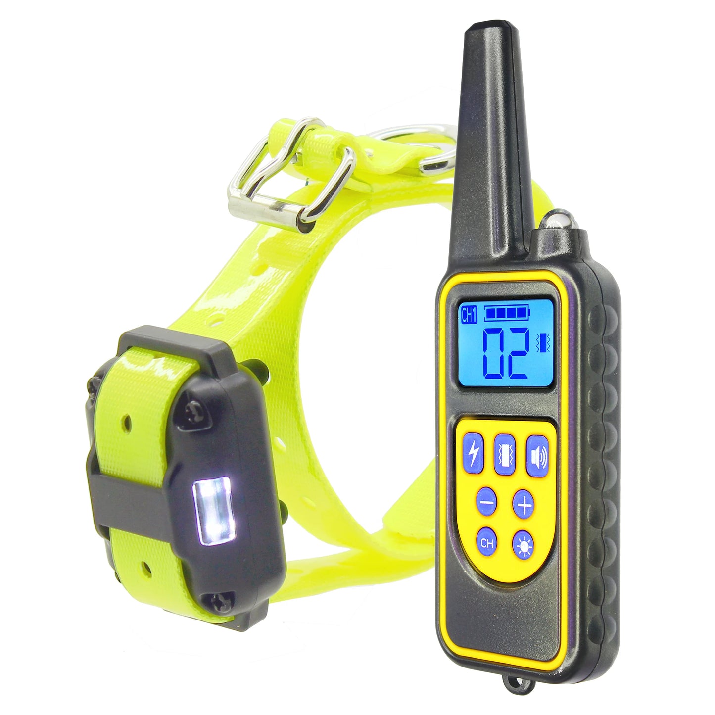 H880 Remote Control Electric Dog Training Collar Pet Waterproof Rechargeable with LCD Display for Shock Vibration Sound 433 Mhz