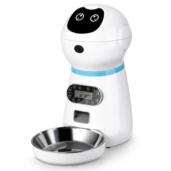 3.5L Dog Automatic Feeder with Voice Timing Stainless Steel Bowl Cat Dry Food Dispenser Tuya APP Smart Pet Feeder Dog Feeder