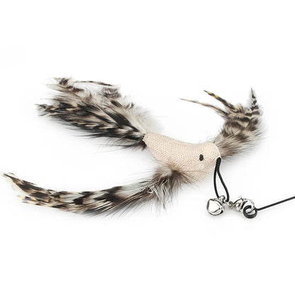 Replacement Head for Funny Cat Stick Toy Bell Various Kinds Cats Rod Feather Birds Teaser Toy for Kitten Pet Supplies