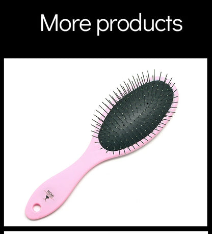 Fenice Pet Hair Trimmer Comb Dog Cat Grooming Supply Brush Slicker Tool Open Knot Steel Needle Comb Long Hair Pet  Brush