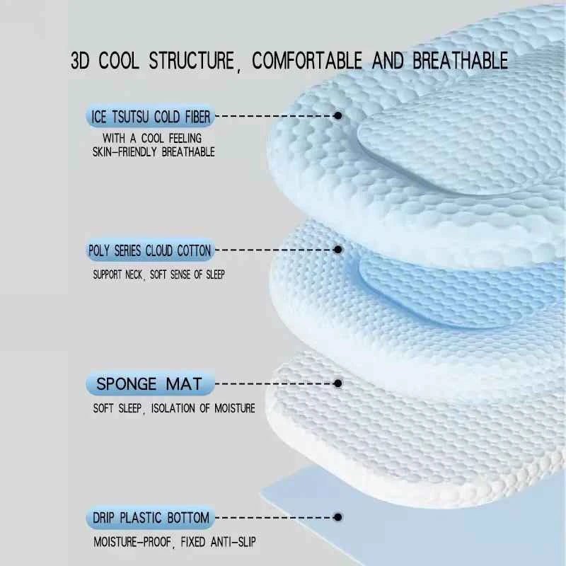 Summer Pet Cooling Mat Ice Silk Breathable Pad Cat Cushion Dog Sleep Nest Kennel Cool Feeling Teddy Bed for Small Medium Pets