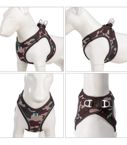 Dog Harness Leash Set for Small Medium Dog Adjustable Reflective Puppy Cat Harness pet Vest Chihuahua Dachshund Outdoor Walking
