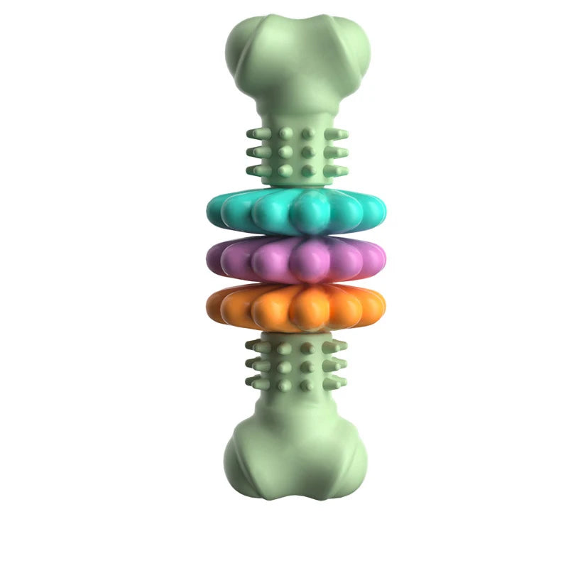 Pet Toys Dog Chew Meaty Bone Toys TPR Bone Type Multi-meat Pieces Bite Bite Resistant Teeth Toy Set Dog Bone Toy Supplies