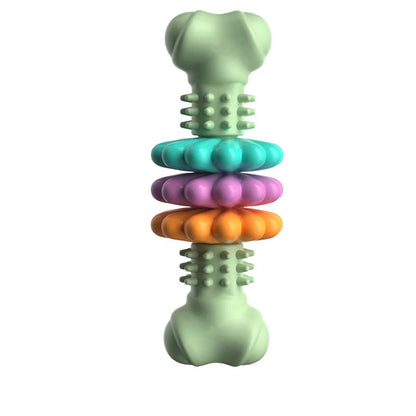 Pet Toys Dog Chew Meaty Bone Toys TPR Bone Type Multi-meat Pieces Bite Bite Resistant Teeth Toy Set Dog Bone Toy Supplies