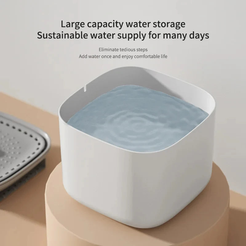 Cat Water Fountain Auto Recirculate Filter Large Capacity Filtring Pet Cat Water Drinker USB Electric Mute Cats Water Dispenser