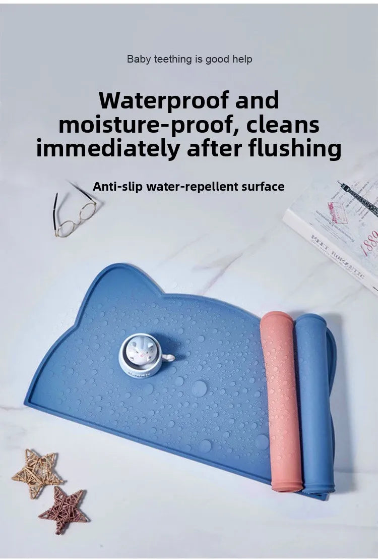 Anti-slip Silicone Pet Feeding Pad, Washable Food-grade Licking Pad, Suitable for Dogs and Cats As A Leak-proof Pad