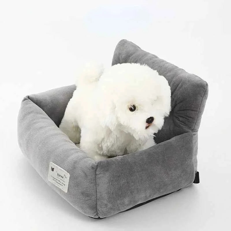 Car Dog Carrier Portable Car Pet Front and Back Seat Carrier - Soft Dog Crate & Car Seat Cushion for Travel