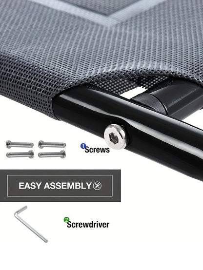 Winter Outdoor Elevated Dog Bed, Large, Medium, Small Pet Dog Bed, Portable Dog Bed for Camping or Beach Breathable Mesh Mesh