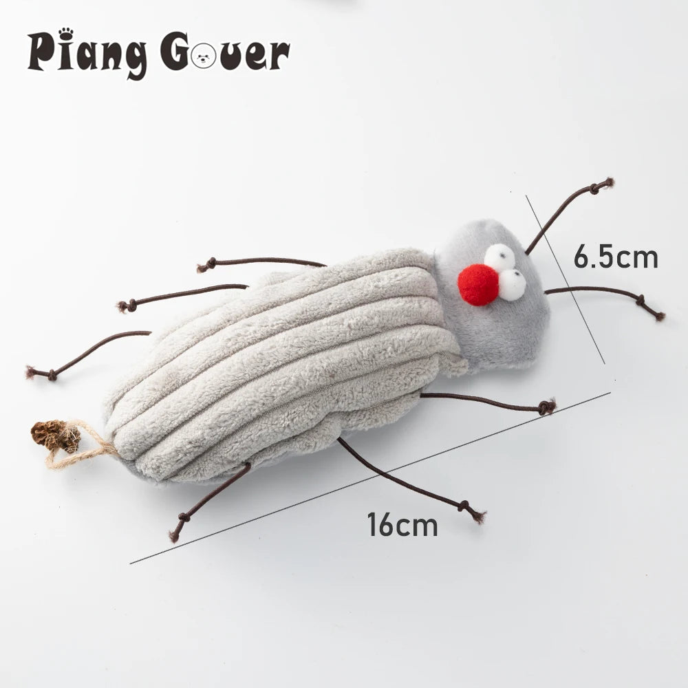 Cat Toy Plush Cockroach Pet Toy Interaction Kitty Toy Catnip Pet Supplies