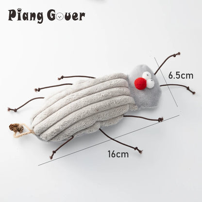 Cat Toy Plush Cockroach Pet Toy Interaction Kitty Toy Catnip Pet Supplies