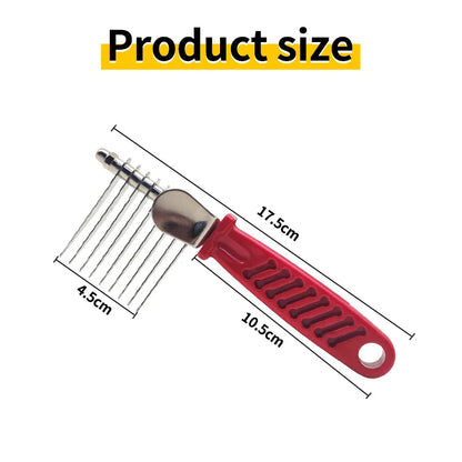 Dog Comb Pet Grooming Tools Dog Rake Comb Trimmer Stainless Steel Cat Dog Comb for Dematting Removing Dead Matted & Knotted Hair