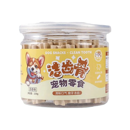 Dog Chew Sticks,Puppy Pet Snacks, Tooth Cleaning Stick Bones To Train Dogs To Be Chew-resistant Bad Breath Removal Pet Snacks