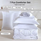 5pcs/7pcs Twin Full Queen King Bedding Sets Home Decor Comforter Flat Sheet Fitted Sheet Pillowcases Sleeping Sets