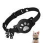  Cat GPS Collar with Bells Cats Collar for Tracker Kitten Collar 7.09-9.84 inch Safety Buckle Cats Collar with Airtag Holder