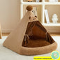 All Season Semi Enclosed Cat Dog Pet House Warm Winter Tent Shelter Wholesale Cat House Cat Accessories Cat's Nest Keeps Warm