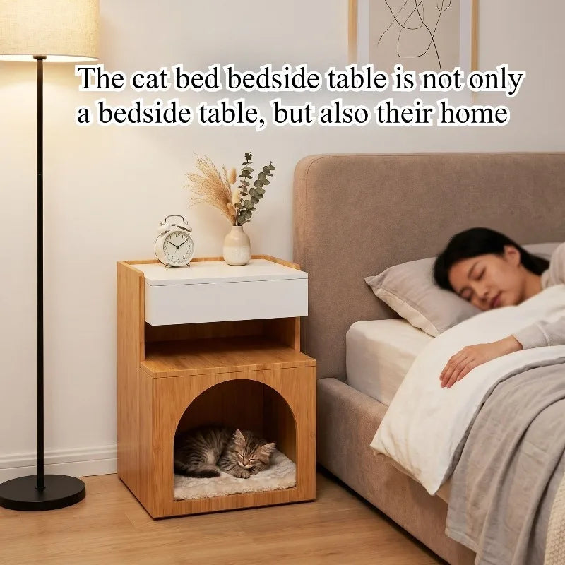Bedside table Four seasons Universal bedside pet sharing cabinet Storage cat furniture Villa