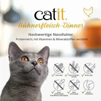 Hydrating Wet Cat Food with Chicken, Salmon & Carrot - Healthy Meal for All Ages