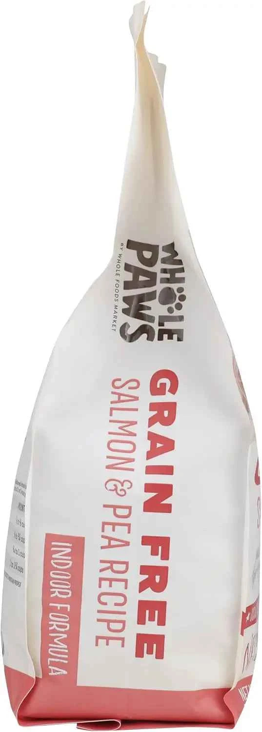 Grain-Free Dry Cat Food, Salmon & Pea Recipe with Fiber & Prebiotics for Indoor Cats, 3.5 lb