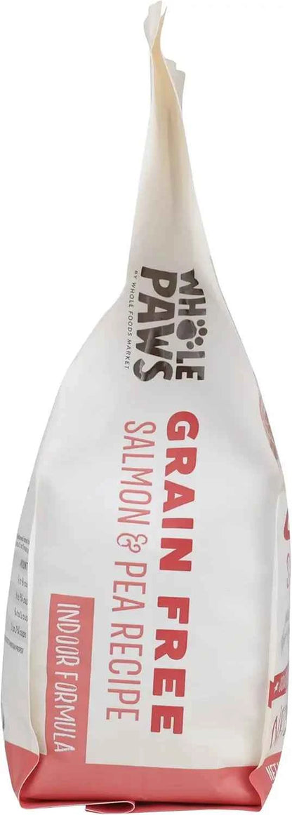 Grain-Free Dry Cat Food, Salmon & Pea Recipe with Fiber & Prebiotics for Indoor Cats, 3.5 lb