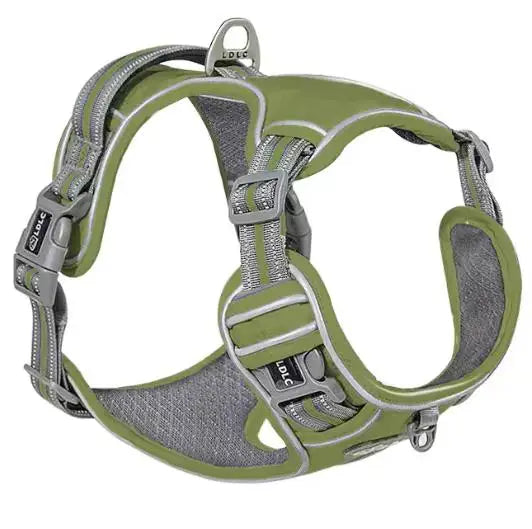 Reflective Nylon Pet Dog Harness Dog Padded Vest Adjustable Chest Strap Safety Lead All Weathers For large medium small Dogs