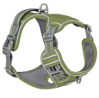 Reflective Nylon Pet Dog Harness Dog Padded Vest Adjustable Chest Strap Safety Lead All Weathers For large medium small Dogs