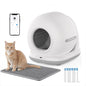 Large Capacity Automatic Cat Litter Box Self Cleaning 72L Smart Cat Toilet APP Control Extra Large Space Suitable for Big Cats