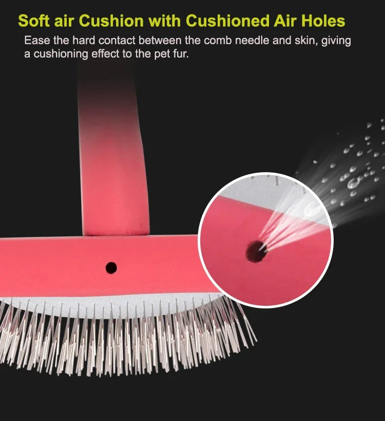 Winhyepet-Cat Brush, Puppy Grooming, Hair Removal, Bamboo Dog Comb, Widened Shedding Brush, Dematting, Deshedding Tool