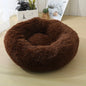 Round Cat Beds House Soft Long Plush Bed For Dogs Basket Pet Products Cushion Cat Bed Cat Mat Sleeping Sofa, Suitable For Winter