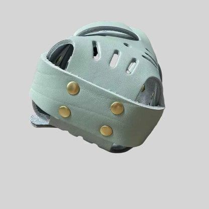 "Dog Muzzle PU Leather - Breathable Soft Anti-Bite Adjustable Mouth Cover for Medium Dogs, Comfortable Training Cage for German