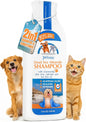 Oatmeal Dog & Cat Shampoo & Conditioner – Hypoallergenic, Natural Detangler with Aloe Vera & Tea Tree Oil – 15 fl oz