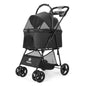 3 in 1 Pet Stroller with Removable Carrier, Folding Stroller for Small/Medium Dogs and Cats, Waterproof, All-Terrain, with Sun S