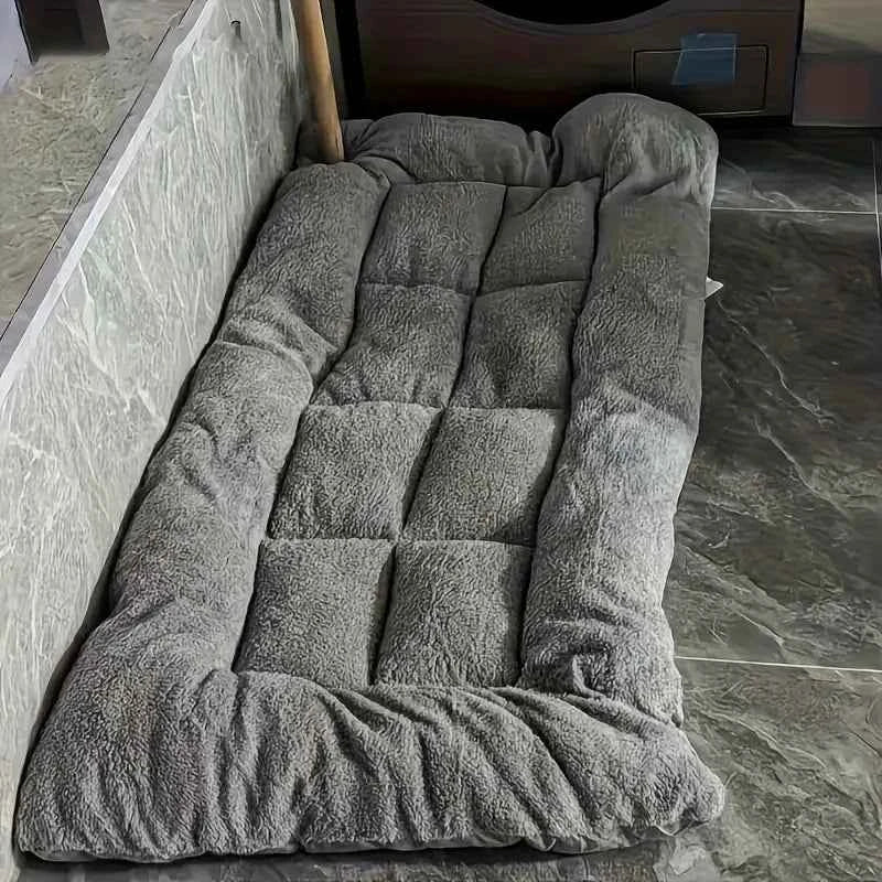 Oversized Plush Dog Cat Bed Sofa Crate Pad Ultra Soft Polyester Pet Mat for All Size Cats Dogs Adorable Rectangle Couch