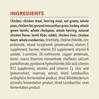 Premium Indoor Cat Food with Chicken, Turkey, Herring & Rabbit - 4lb Bag for Healthy Cats