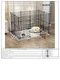 Cat and Dog Pet Fence Indoor Enclosure Freely Combinable Cat Cage Dog Cage Training Isolation Toilet Area for Small and Medium-Sized Dogs