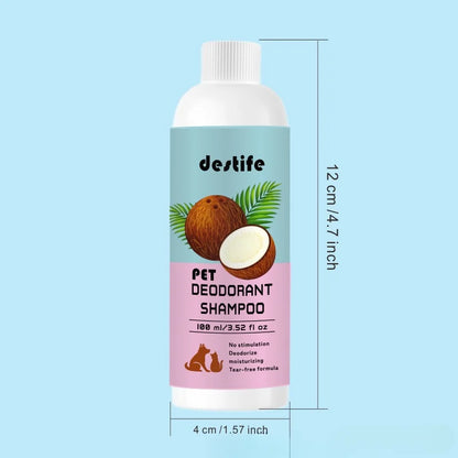 100ml Cat Dog Shampoo Body Wash Conditioner Puppy Coat Healthy Smooth Smell Deodorant Lasting Fragrance Pet Wash Care Products