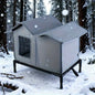 KEMORELA Winter Outdoor Warm Cat Shelter with Shelf Durable Oxford Cloth Construction, Windproof Design,for Small Breeds & Cats