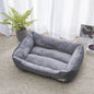 Square Large Dog Bed Soft Cat Sleeping Sofa Winter Warm Basket for Dog Waterproof Dog House for Small Cat Kennel Accessories