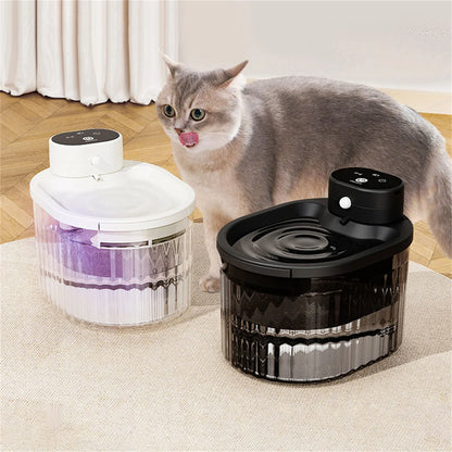 Cat Water Fountain Auto Recirculate Filter Large Capacity Filtring Cat Water Drinker Mute Cats Water Dispenser