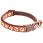 1Pc Colorful Cute Bell Collar Adjustable Buckle Cat Collar Pet Supplies Footprint Personalized Kitten Collar Small Dog Necklace