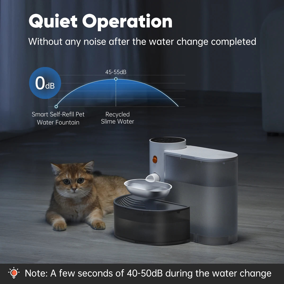 New Stainless Steel Bowl Pet Intelligent Pouring Water Dispenser Automatically Purifies The Wireless Drinking Bowl For Cats
