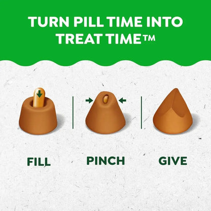 Pill Pockets Treats for Dogs Capsule Pouch, Chicken Flavor, 15.8-Ounce Per Pack (3 Pack)